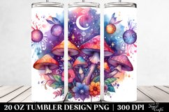 Magical Celestial Mushroom Clipart 20 Oz Tumbler Product Image 2