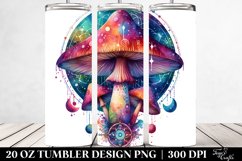 Magical Celestial Mushroom Clipart 20 Oz Tumbler Product Image 2