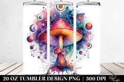 Magical Celestial Mushroom Clipart 20 Oz Tumbler Product Image 2