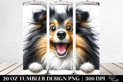 Crazy Looking Shetland Sheepdog | 20 Oz Tumbler Product Image 2