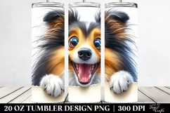 Crazy Looking Shetland Sheepdog | 20 Oz Tumbler Product Image 2