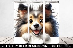 Crazy Looking Shetland Sheepdog | 20 Oz Tumbler Product Image 2