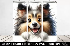 Crazy Looking Shetland Sheepdog | 20 Oz Tumbler Product Image 2