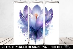 Crocus Watercolor Splash | 20 Oz Tumbler Product Image 2