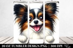 Crazy Looking Papillon | 20 Oz Tumbler Product Image 2