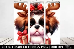 Expressive Baby Watercolor Saint Bernard PNG Product Image 2