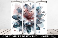 Glossy Azalea Watercolor Splash | 20 Oz Tumbler Product Image 2