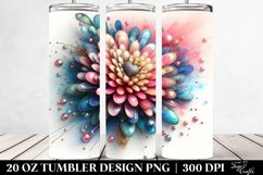 Abstract Chrysanthemum | 20 oz Tumbler Product Image 2