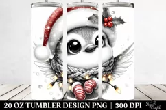 Cute Baby Hummingbird with Christmas Lights 20 Oz Tumbler Product Image 2