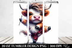 Baby Highlandcow Dancing | 20 oz Tumbler Product Image 2