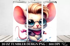 Cute Baby Mouse Running | 20 oz Tumbler Product Image 2