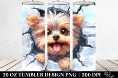 Funny Yorkipoo with Popping Eyes | 20 Oz Tumbler Product Image 2