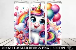 Cute Unicorn in Style | 20 oz Tumbler Product Image 2