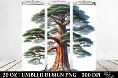 Sequoia Clipart White Background | 20 oz Tumbler Product Image 2