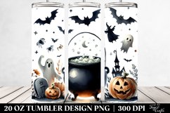 Simple Funny Haloween Clipart with Cauldron Product Image 2