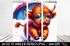 Cute Highlandcow Goofy Umbrella | 20 oz Tumbler Product Image 2