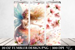 Tumbling Fairy with Spring Petals | 20 Oz Tumbler Product Image 2