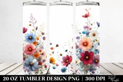 Colorful Wild Flowers | 20 Oz Tumbler Product Image 2