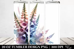 Abstract Foxglove Summer 20 Oz Tumbler Product Image 2