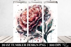 20 Oz Tumbler Sublimation | Shiny Carnation with Metallic Product Image 2