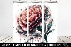 20 Oz Tumbler Sublimation | Shiny Carnation with Metallic Product Image 2