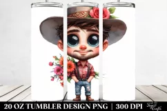 Expressive Big Eyes Watercolor | 20 Oz Tumbler Product Image 2