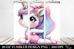 Cute Unicorn Yoga Instructor | 20 Oz Tumbler Product Image 2