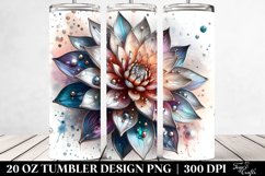 Abstract Shiny Dahlia Metallic | 20 Oz Tumbler Product Image 2