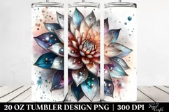 Abstract Shiny Dahlia Metallic | 20 Oz Tumbler Product Image 2