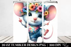 Cute Baby Mouse Dancing | 20 oz Tumbler Product Image 2