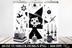 Gothic Excited Witch Tumbler | 20 Oz Tumbler Product Image 2