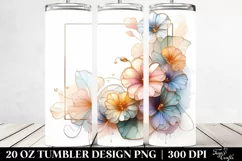 Abstract Nasturtium Summer 20 Oz Tumbler Product Image 2