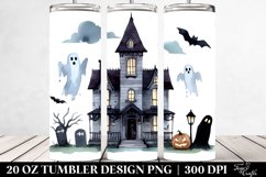 Spooky Haunted House Clipart 20 Oz Tumbler Product Image 2