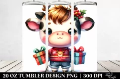 Vibrant Baby Cow PNG Product Image 2