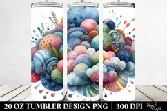 Wimsicall Cloud Watercolor | 20 Oz Tumbler Product Image 2