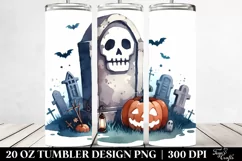 Simple Funny Haloween Tombstone 20 Oz Tumbler Product Image 2