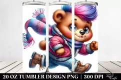 Baby Bear Running, Transparent PNG Product Image 2