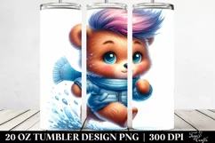 Baby Bear Running, Transparent PNG Product Image 2