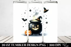 Simple Funny Halloween Cauldron 20 Oz Tumbler Product Image 2