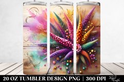 Colorful Heather Wooden Floral Swirls | 20 Oz Tumbler Product Image 2