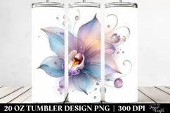 Abstract Orchid Summer 20 Oz Tumbler Product Image 2