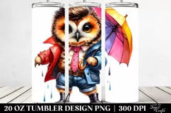 Vibrant Baby Owl | 20 oz Tumbler Product Image 2