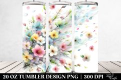 Tumbling Spring Petals | 20 oz Tumbler Product Image 2