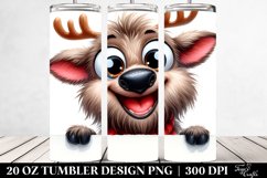 Funny Elk Watercolor | 20 oz Tumbler Product Image 2