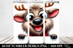Funny Elk Watercolor | 20 oz Tumbler Product Image 2