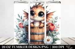 Cute Baby Dragon Tumbler Design Product Image 2