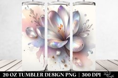 Abstract Pastel Crocus with Splash 20 Oz Tumbler Product Image 2