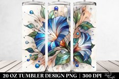 Stained Morning Glory Shiny Metallic Marble | 20 Oz Tumbler Product Image 2
