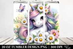 Daisy Baby Unicorn | 20 oz Tumbler Product Image 2
