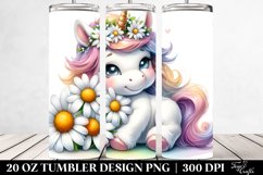 Cute Babyunicorn Daisy | 20 Oz Tumbler Product Image 2